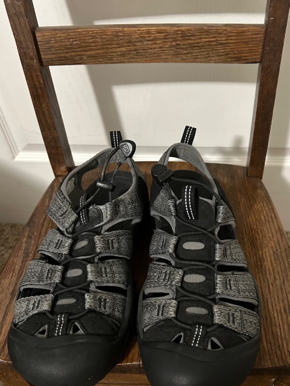 KEEN Mens Newport H2 Sandals Black Steel Gray